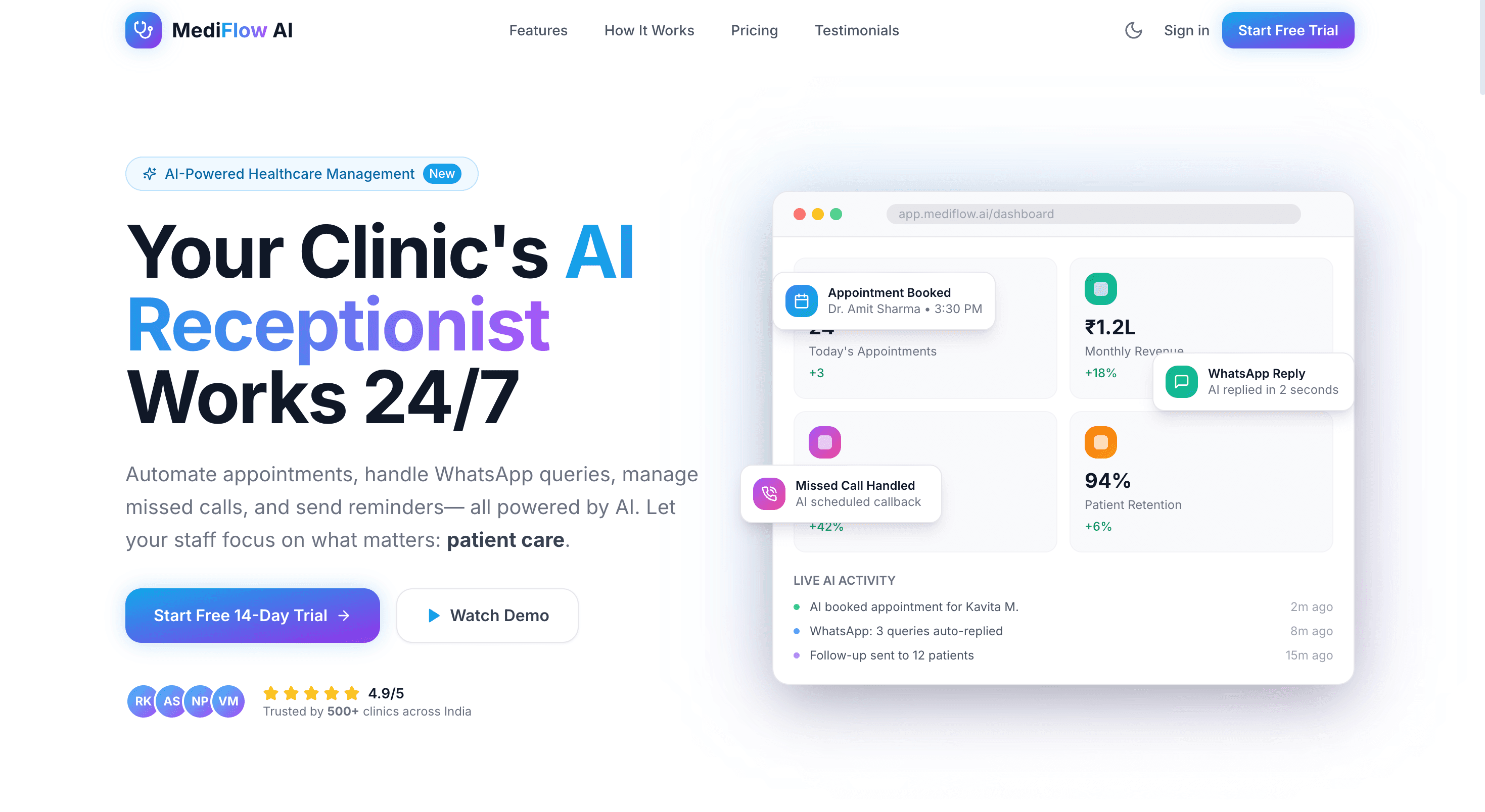 MediFlow AI — screenshot